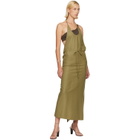 Baserange Green Apron Midi Dress