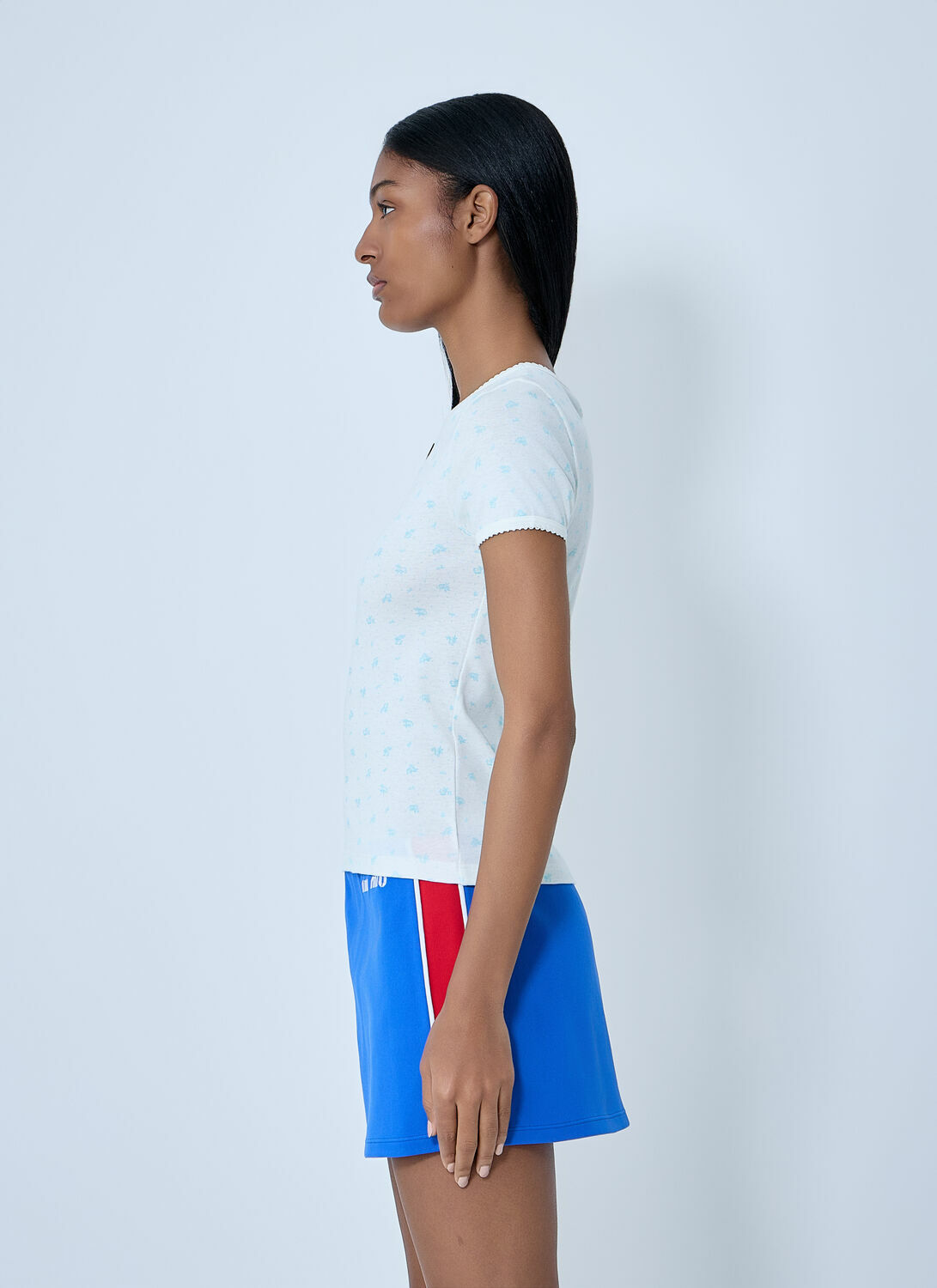 Miu Miu Logo Print T-Shirt