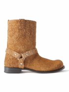 LOEWE - Paula's Ibiza Campo Brushed-Suede Boots - Brown