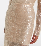 Veronica Beard Allora sequined midi skirt