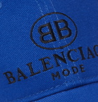 Balenciaga - Logo-Embroidered Cotton Baseball Cap - Men - Blue