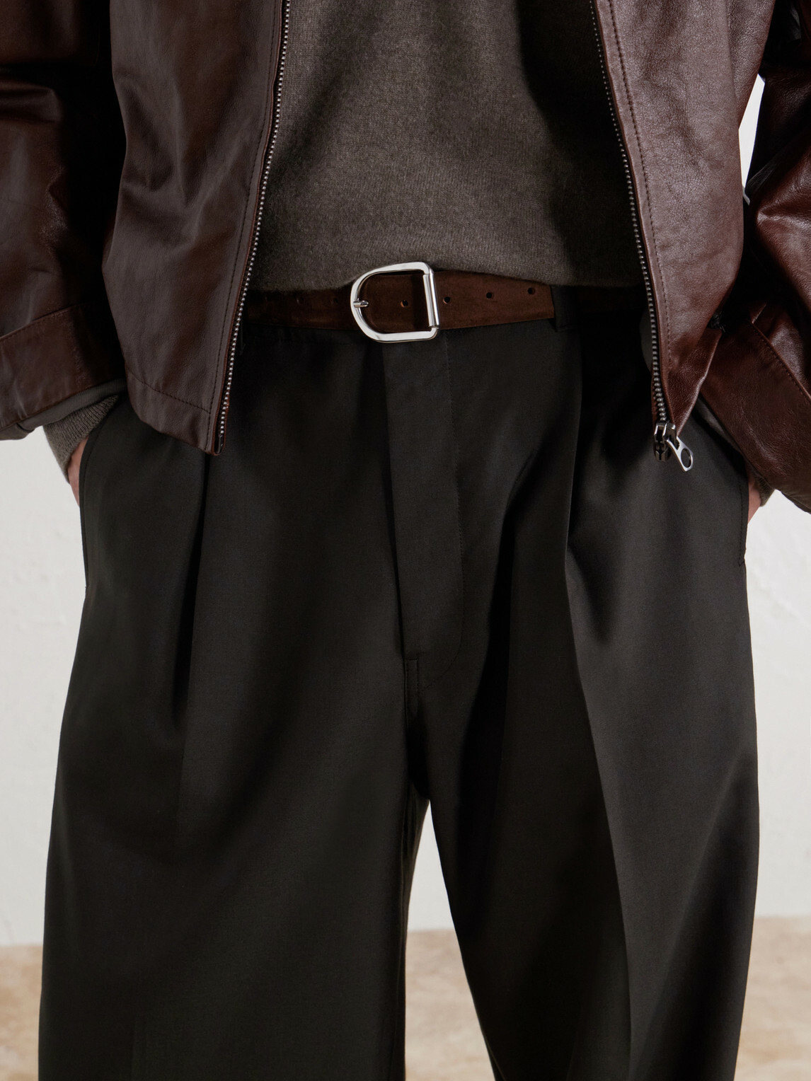 Déhanche - 3cm Mija Suede Belt - Brown