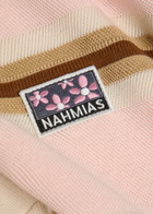 Nahmias Logo-appliquéd Striped Cotton Piqué Polo Shirt Pink