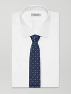 FERRAGAMO - 7cm Logo-Embroidered Silk-Faille Tie