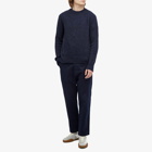 Dries Van Noten Men's Melbourne Marl Crew Neck Jumper in Navy