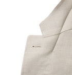 Canali - Stone Kei Unstructured Wool-Hopsack Blazer - Stone