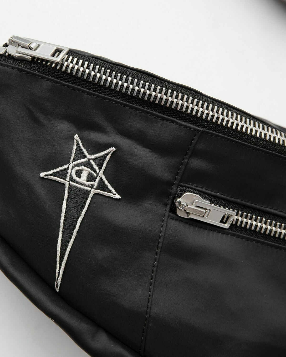 Rick Owens X Champion WOVEN - BUMBAG Black Mens Messenger & Crossbody Bag