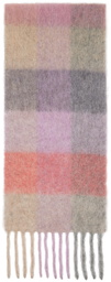 Acne Studios Multicolor Mohair Checked Scarf