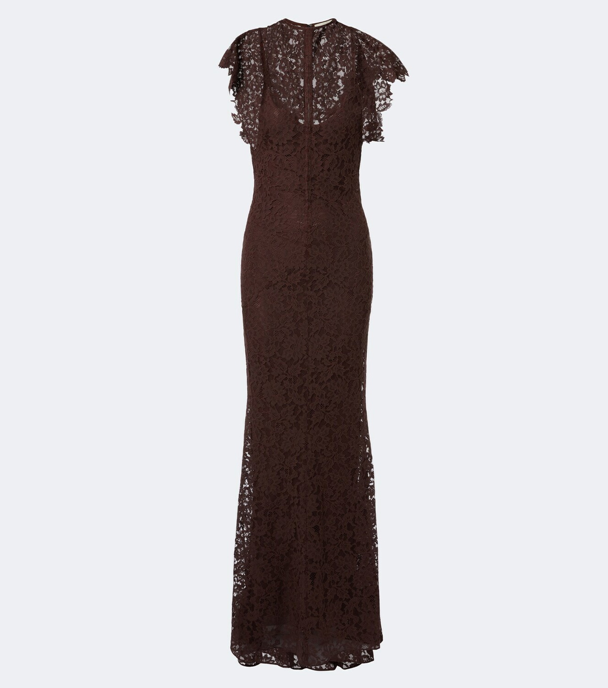 De La Vali Laia cutout cotton-blend lace maxi dress