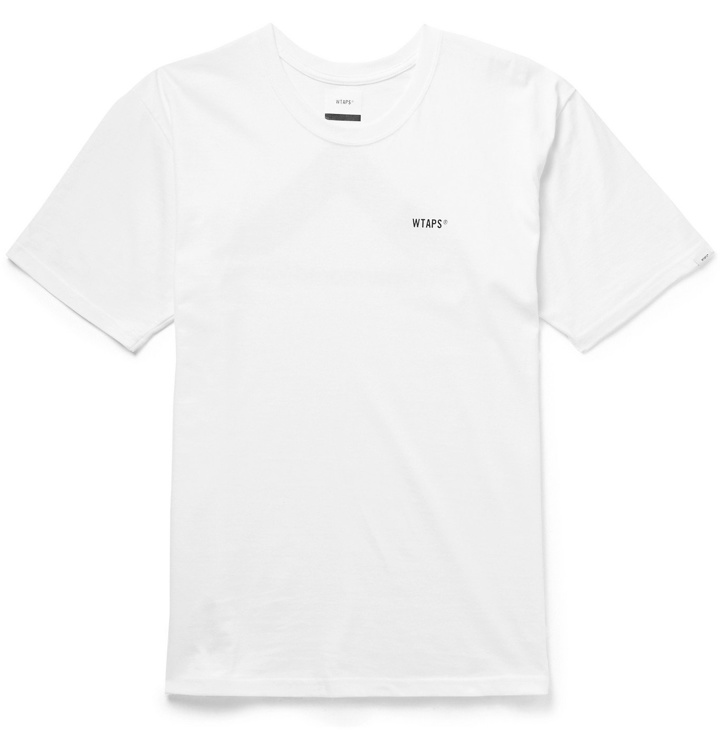 Photo: WTAPS - Logo-Print Cotton-Jersey T-Shirt - White