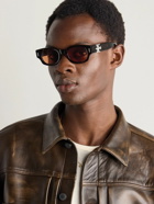 Cutler and Gross - The Great Frog Rectangle-Frame Tortoiseshell Acetate Sunglasses