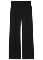 Nili Lotan Etoile Straight-leg Wool Trousers Black