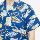 Human Made Men's Graphic Vacation Shirt in Blue