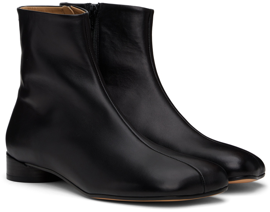 MM6 Maison Margiela Black Anatomic Ankle Boots MM6 Maison Margiela