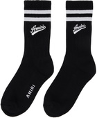 AMIRI Black Varsity Script Socks