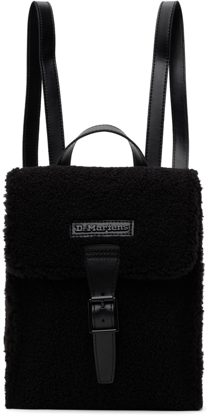Photo: Dr. Martens Black Mini Faux-Shearling Backpack