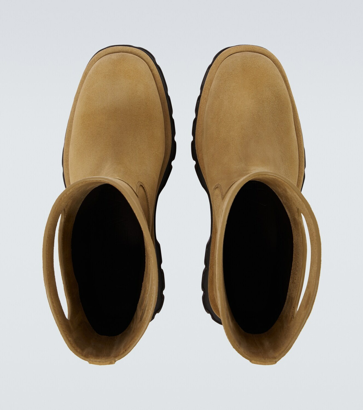 Loewe Bobby cutout suede mid-calf boots