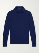 SEASE - Lasca Virgin Wool Polo Shirt - Blue
