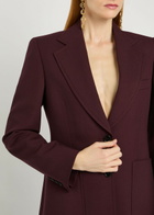 Chloe Single Breased Wool Blazer Purple