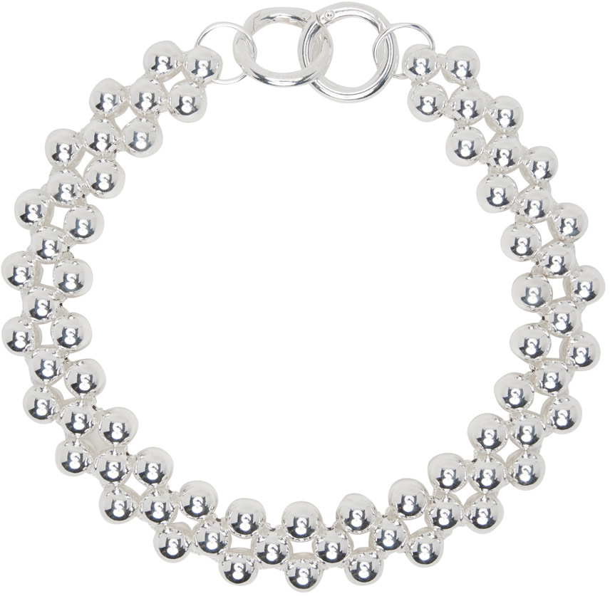 Lorette Colé Duprat Silver Trinity 6 Ras De Cou Choker