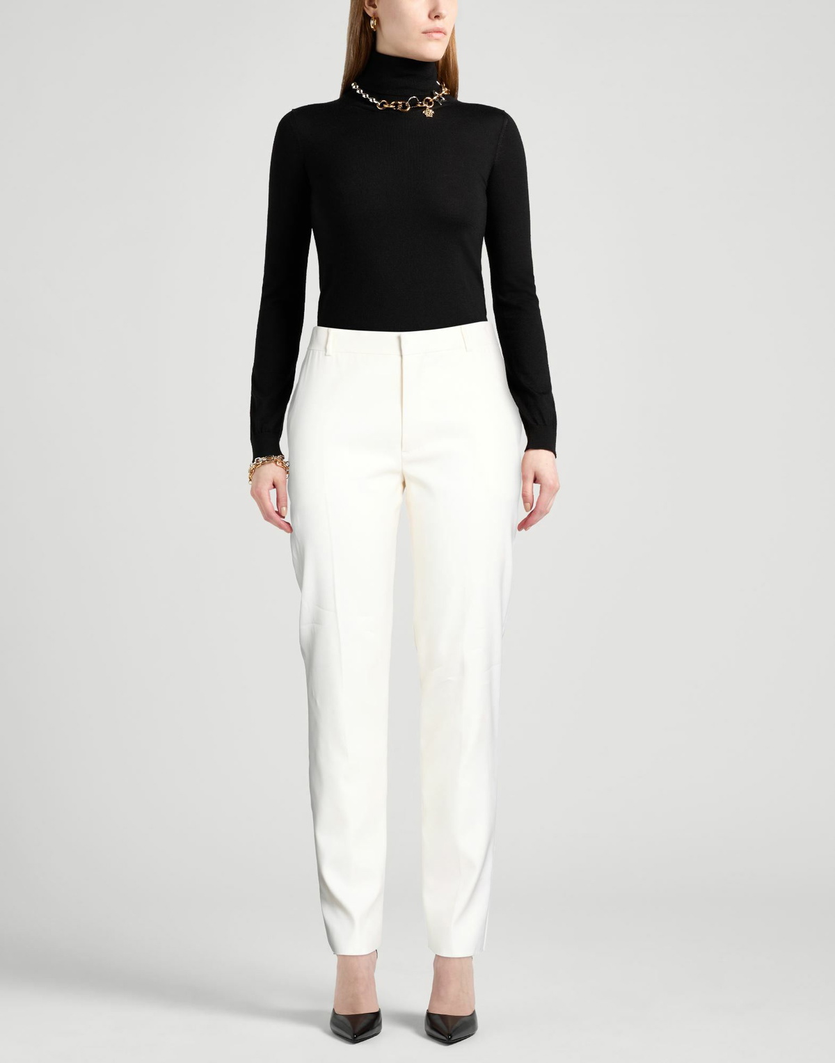 Mcqueen Womens Pants Cream