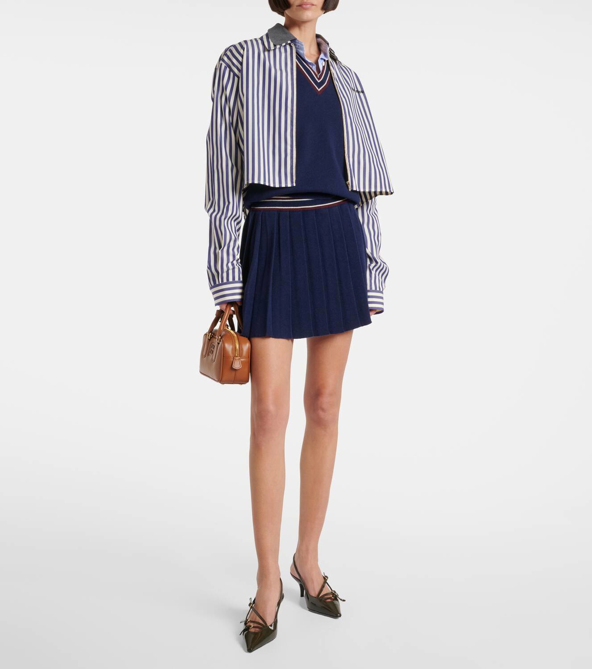 Miu Miu Wool and cashmere sweater vest