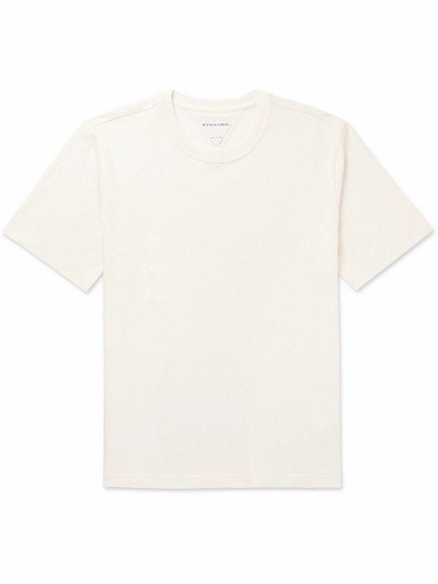 Photo: Bottega Veneta - Sunrise Light Cotton-Jersey T-Shirt - Neutrals