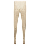 Saint Laurent - Pantaboots leather pants (FR38/shoe 39)