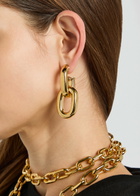 Rabanne XL Link Chain Hoop Earrings - Gold - One Size
