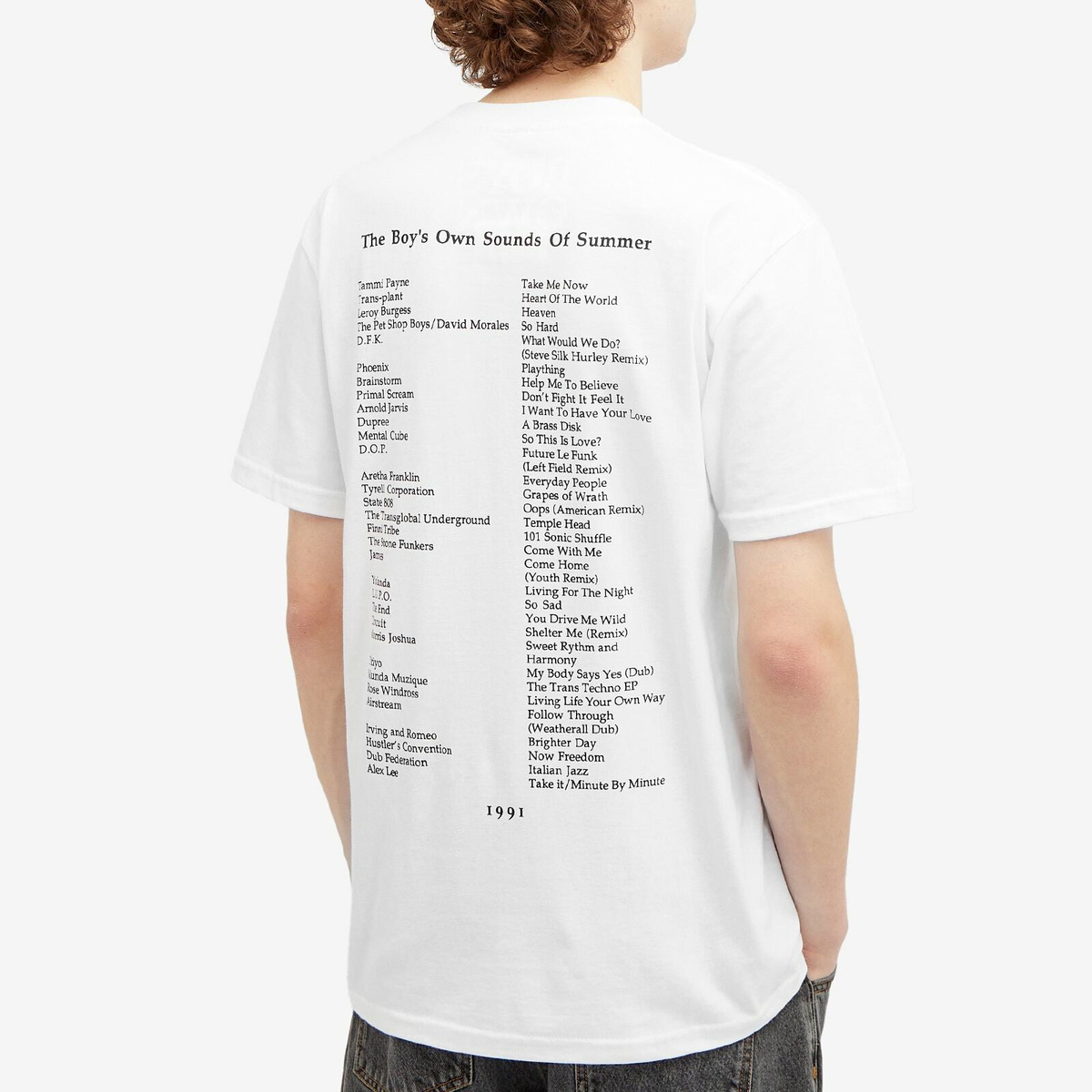 Boys Own Men's 1991 Chart T-Shirt in White