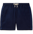 Universal Works - Cotton-Canvas Drawstring Shorts - Blue