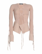 Andreādamo Womens Cardigan in Beige