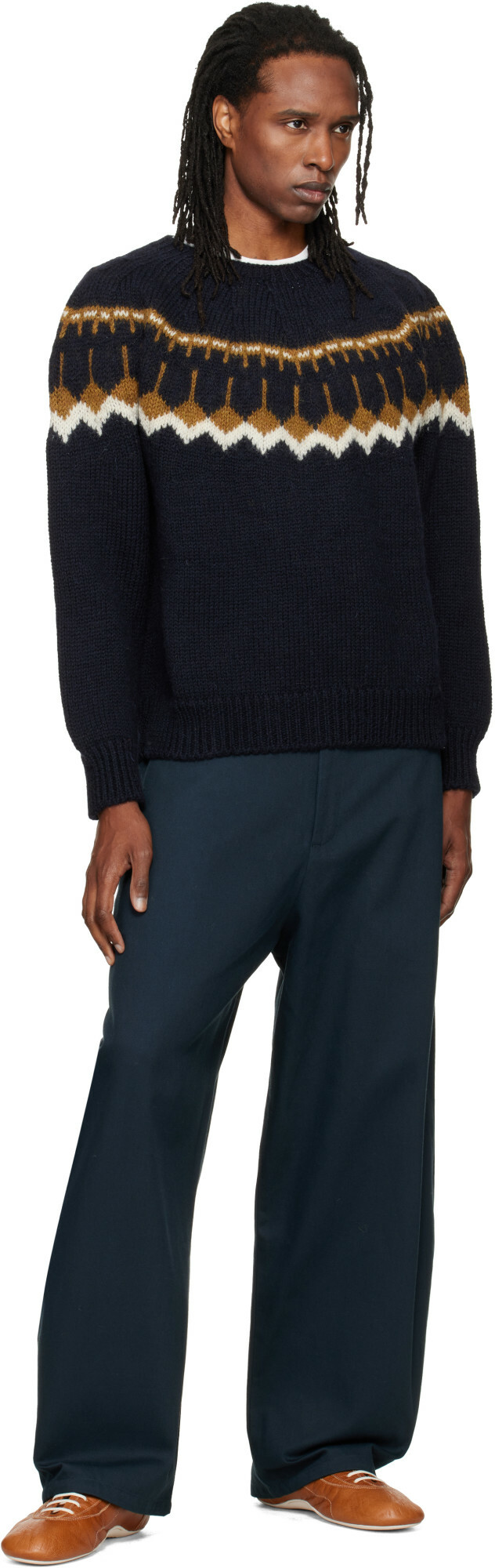 YMC Navy Jeepster Sweater