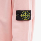 Stone Island Men's Garment Dyed Half Zip Sweat in Pink