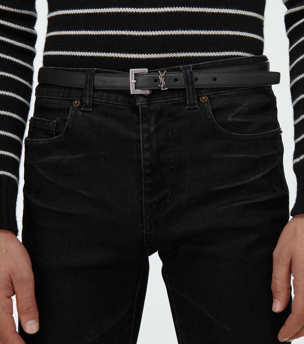 Saint Laurent YSL leather belt Saint Laurent