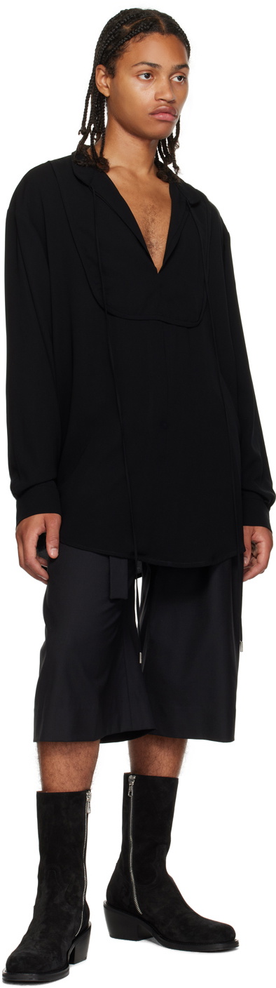 Parnell Mooney Black Pleated Shorts