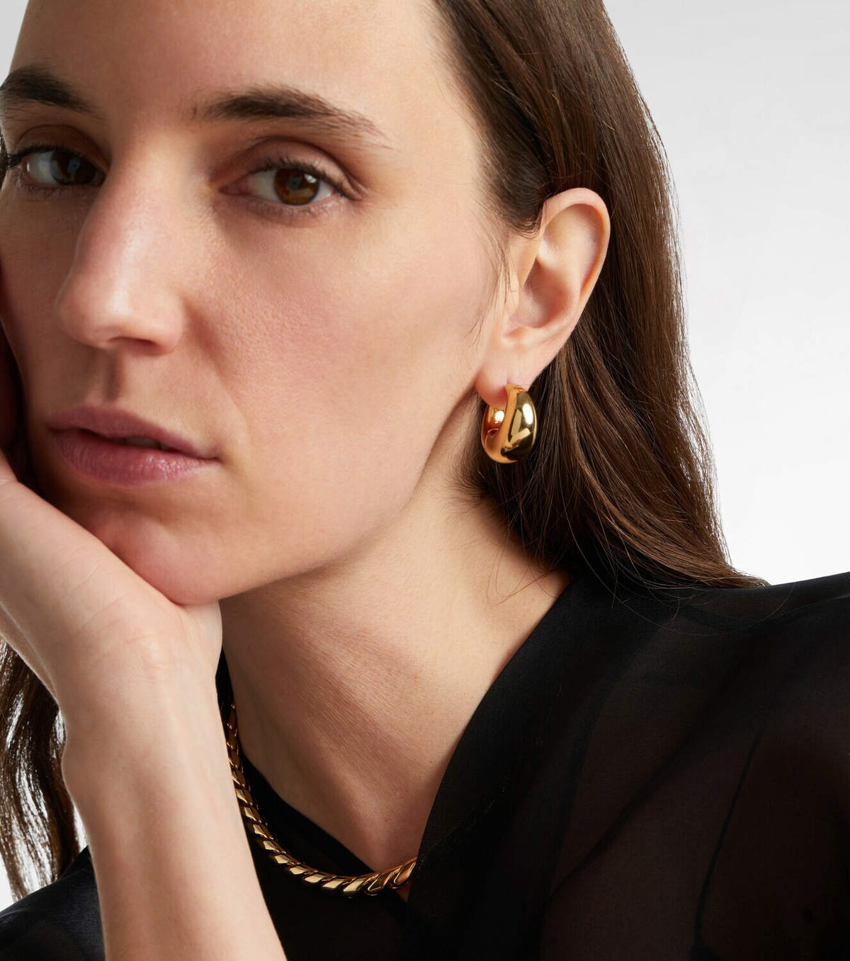 Jennifer Fisher Dylan gold-plated huggie earrings