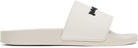 Palm Angels Beige Logo Pool Slides