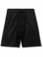 Nike Training - Yoga Slim-Fit Logo-Embroidered Dri-FIT Drawstring Shorts - Black