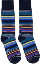 Paul Smith Three-Pack Navy Seasonal Socks