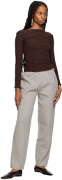Deiji Studios Taupe 'The Drawcord' Lounge Pants
