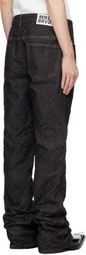 Who Decides War Black Thread Plate Jeans