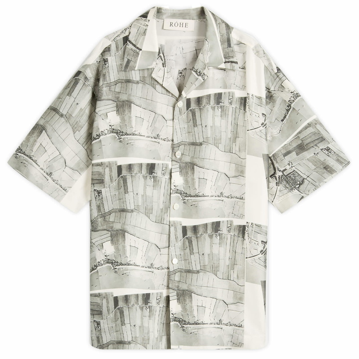 Photo: Róhe Men's Silk Vacation Shirt in Durgerdammerdijk Print
