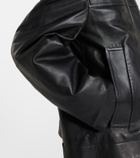 Sportmax Oversized leather jacket