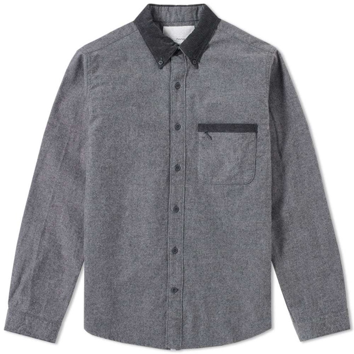 Photo: Nanamica Button Down Flannel Shirt Grey