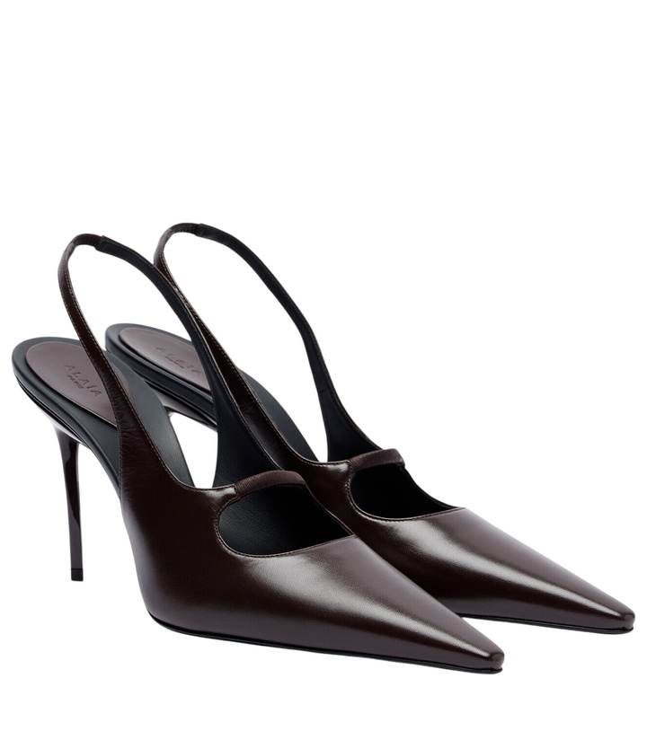 Photo: Alaïa Drop leather slingback pumps