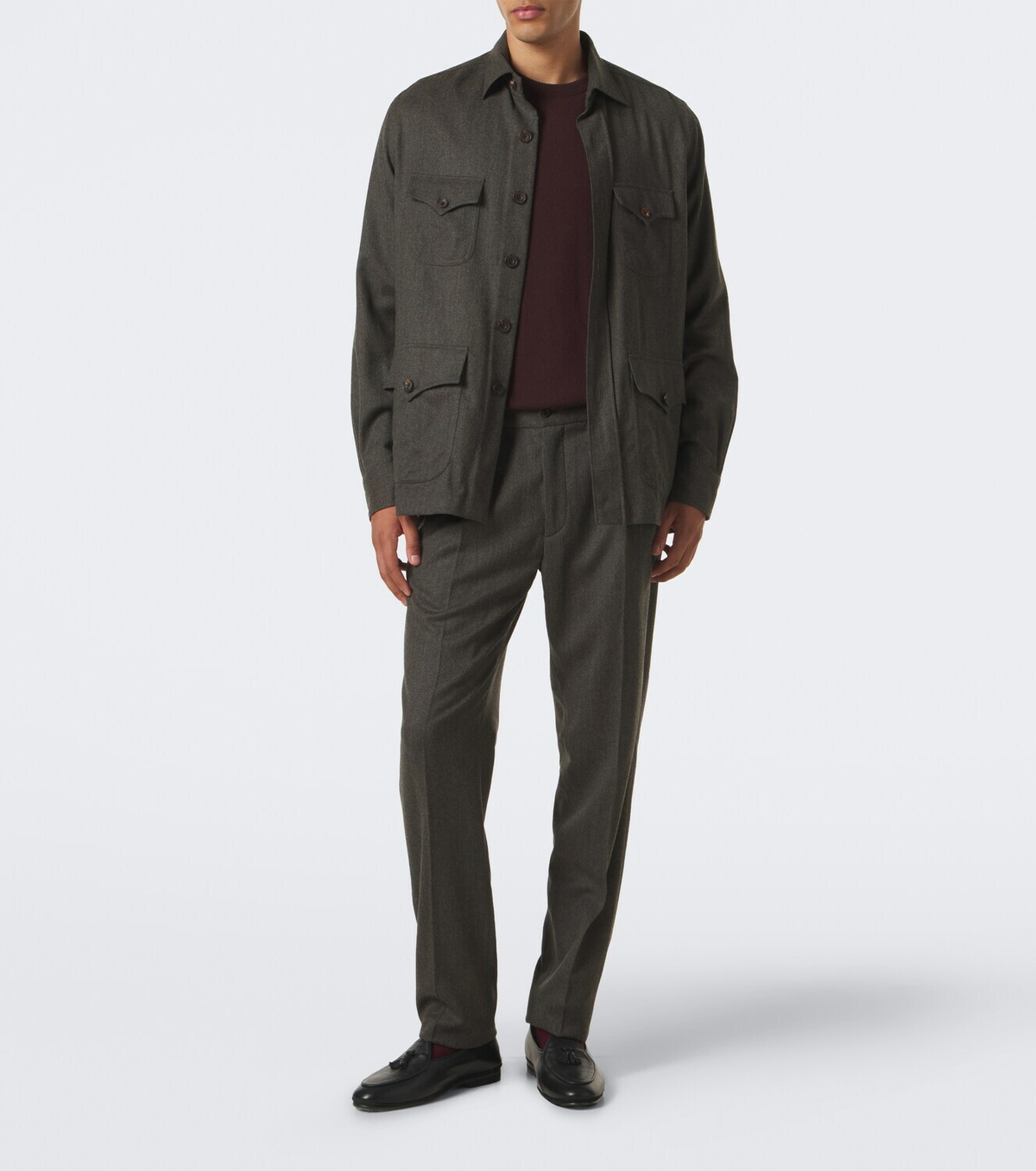 Rubinacci Virgin wool straight pants