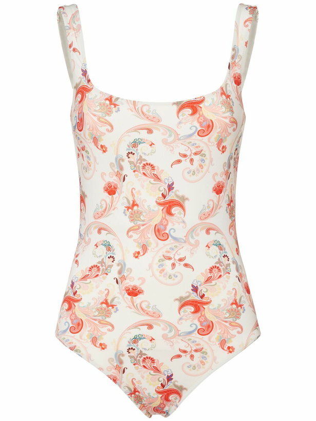 Photo: ETRO Printed Lycra Cutout One Piece Swimsuit