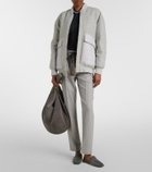 Eleventy Wool and cashmere tapered pants