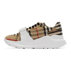 Burberry Beige Check Regis Sneakers